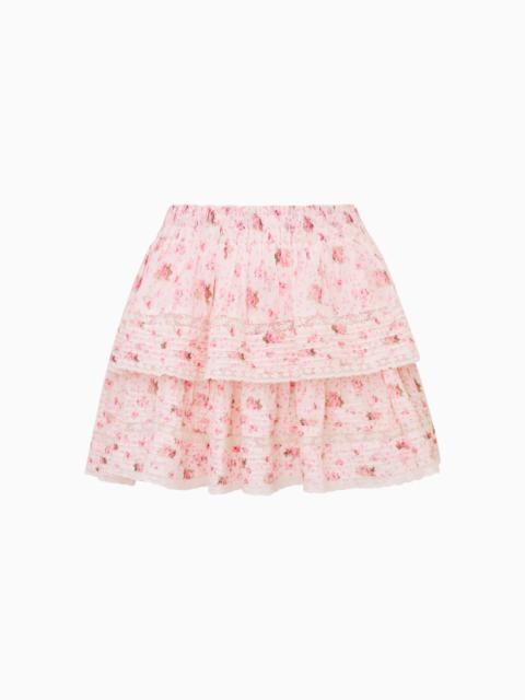 LoveShackFancy Ruffle Mini Garden Floral Skirt