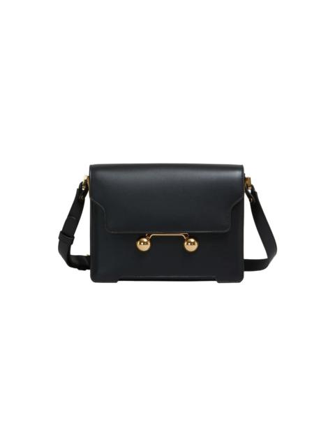 Marni BLACK LEATHER TRUNKAROO MEDIUM SHOULDER BAG