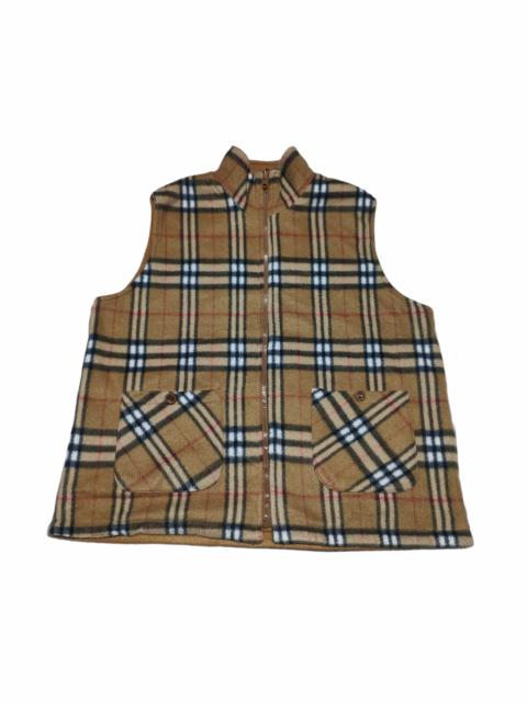 Other Designers Designer - Steal 💥Vintage Vest Nova Check Burberry Style Reversible
