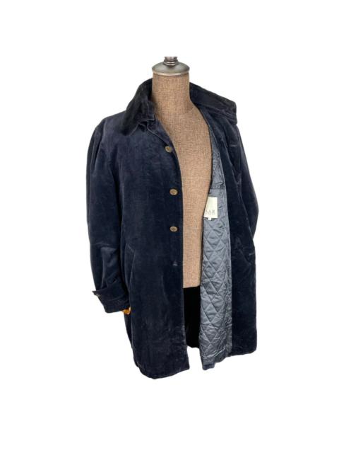 Yohji Yamamoto 🔥YOHJI YAMAMOTO A.A.R VELVET MOLESKIN FUR COLLAR JACKET