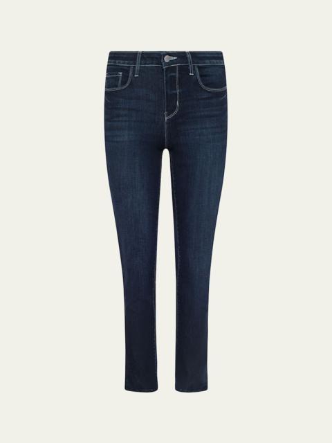 L'AGENCE Aiden Low-Rise Slim Cropped Jeans