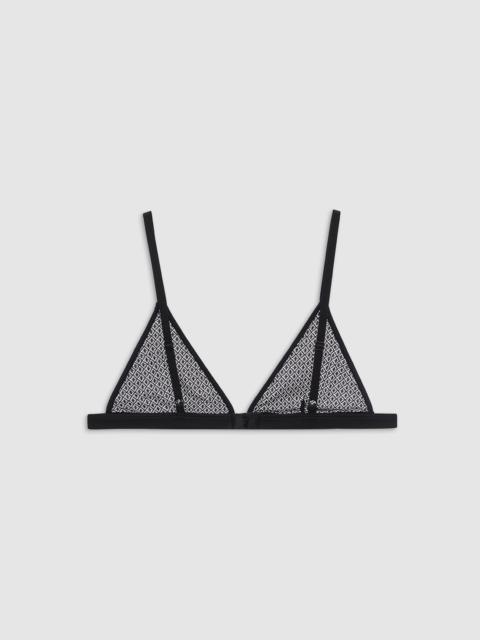 ANINE BING Eldra Bralette - Black Geometric Lace