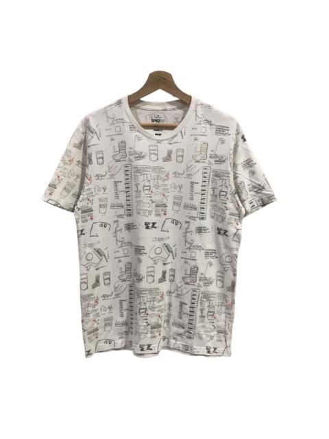 Other Designers Japanese Brand - Basquiat Art Over Print Tshirt