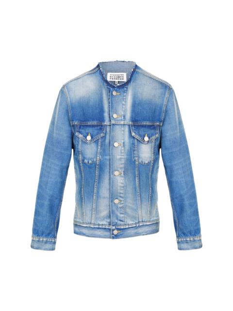 Maison Margiela collarless denim jacket