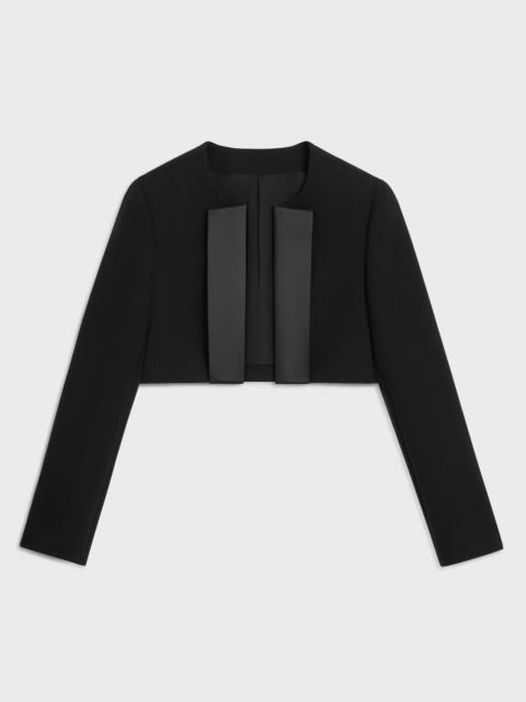 CELINE bolero jacket IN double wool crepe