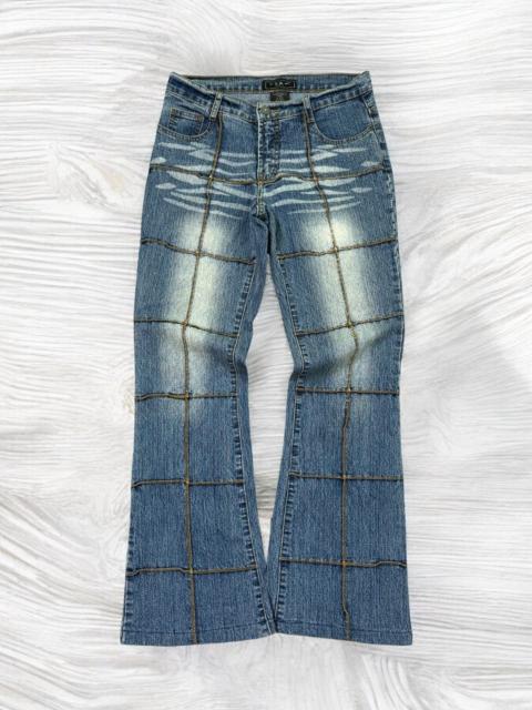 Hysteric Glamour FLARED SEBO RECONSTRUCTED DESIGN ELASTIC DENIM JEANS