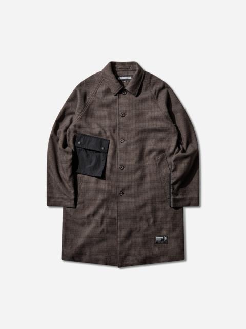 NEIGHBORHOOD Men's GC Check Balcollar Coat Blue / Brown