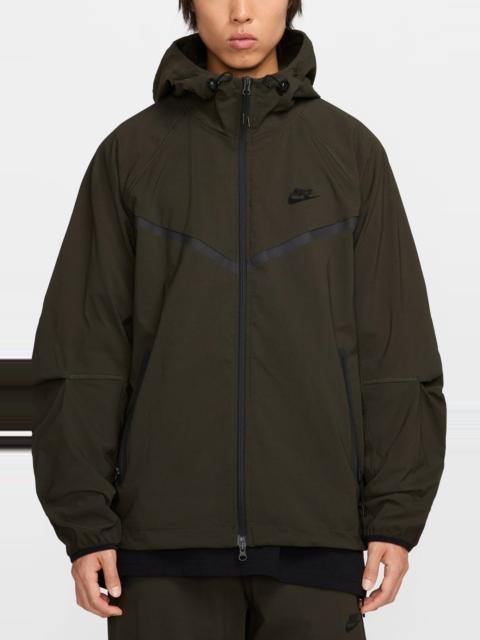 Nike Nike Sportswear Tech Windrunner Jacket in Sequoia/Black at Nordstrom