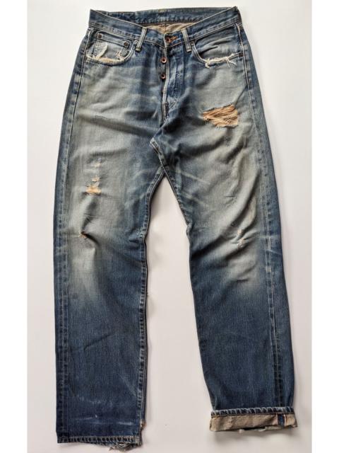 Other Designers Vintage Edwin ripped selvedge jeans