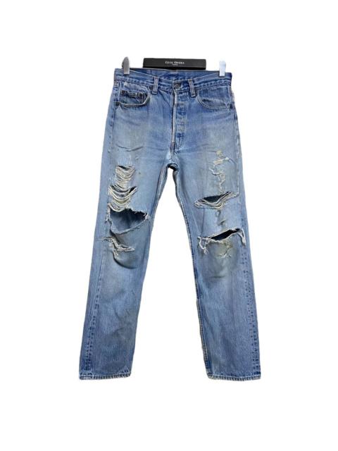 Archive Grunge Vintage 90s Levis 501 Distressed Jeans