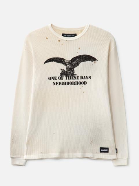 NEIGHBORHOOD NH X OOTD . WAFFLE FABRIC CREWNECK LONG SLEEVE