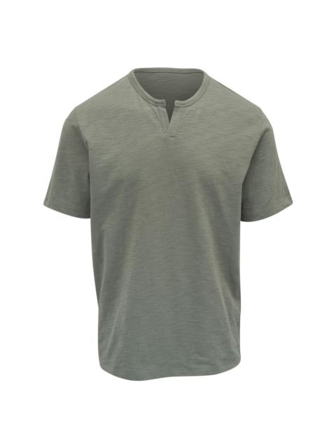 split neck t-shirt
