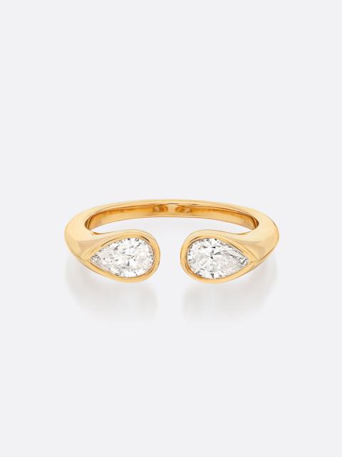 BROCHU WALKER Romance Pear Diamond Droplet Ring