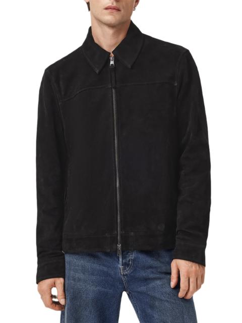 ALLSAINTS AllSaints Rhone Suede Jacket in Black at Nordstrom