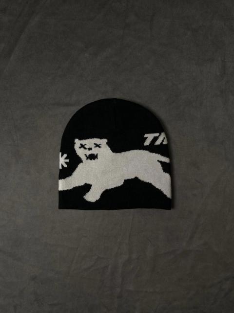 Other Designers Japanese Brand - Never Happy New Year F*F No Cuff Knit Skull Cap Black Beanie