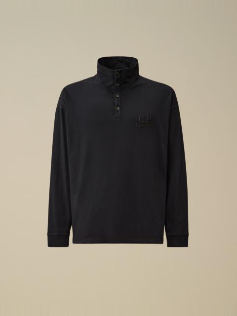 C.P. Company 20/1 Jersey Long Sleeve Boxy Polo