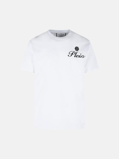 PHILIPP PLEIN WHITE COTTON T-SHIRT