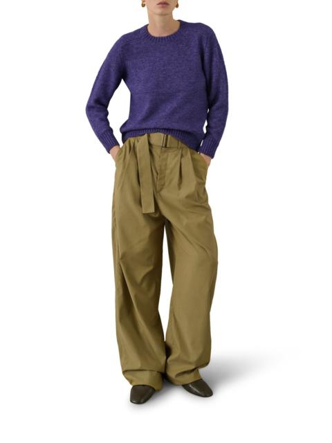 soeur COLE WIDE-FIT TROUSERS IN ORGANIC COTTON POPLIN AND FLUID LYOCELL