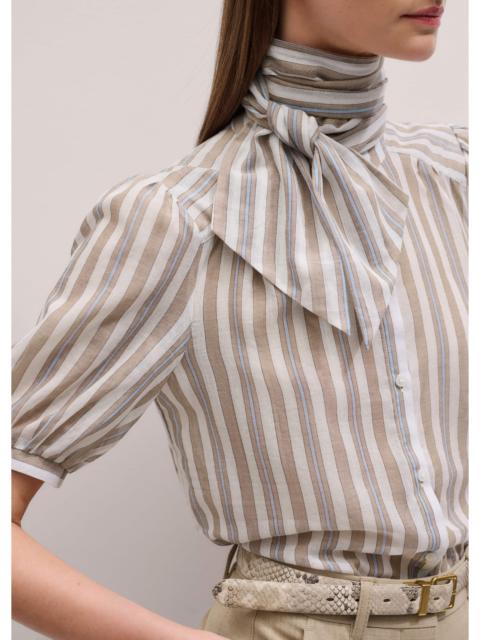 ME+EM Soft Stripe Blouse