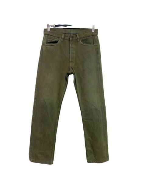 Levi's Vintage 80s Levis 501 Olive Green Faded Jeans 31x28