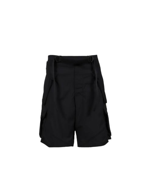 ACRONYM NYLON STRETCH DOUBLE CARGO SHORT PANT GEN. 1 (SP56A-M) / BLK