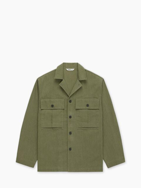 3sixteen 3SIXTEEN M43 OVERSHIRT HBT OLIVE