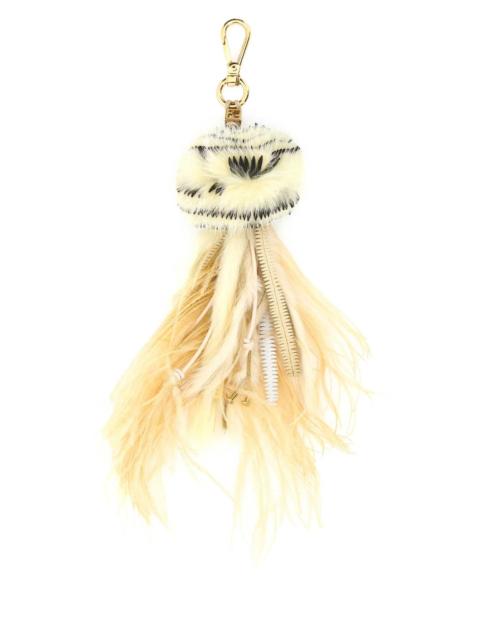 FENDI Fendi Women Multicolor Fur Medusa Charm