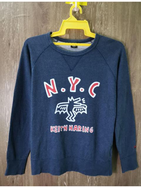 Other Designers Brand - Vintage Keith Haring USA Flag Crewneck / Andy Warhol