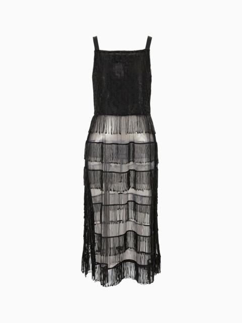 GIORGIO ARMANI Crystal-embroidered tunic