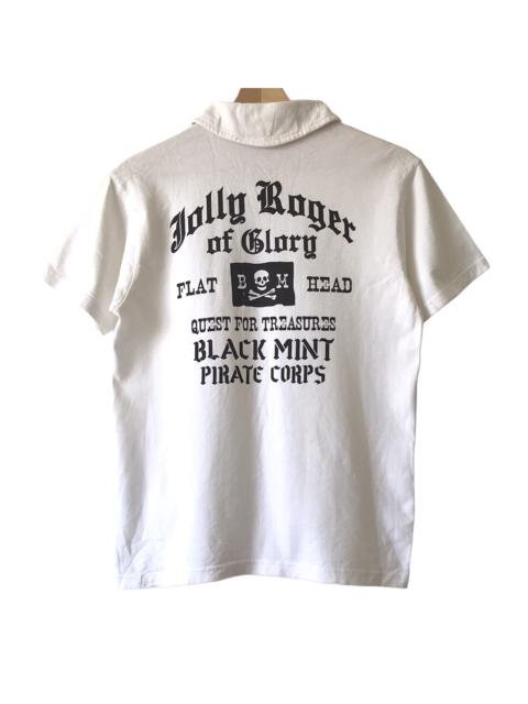 Other Designers The Flat Head - Black Mint The Flat Head Japan Jolly Roger Polo Tee