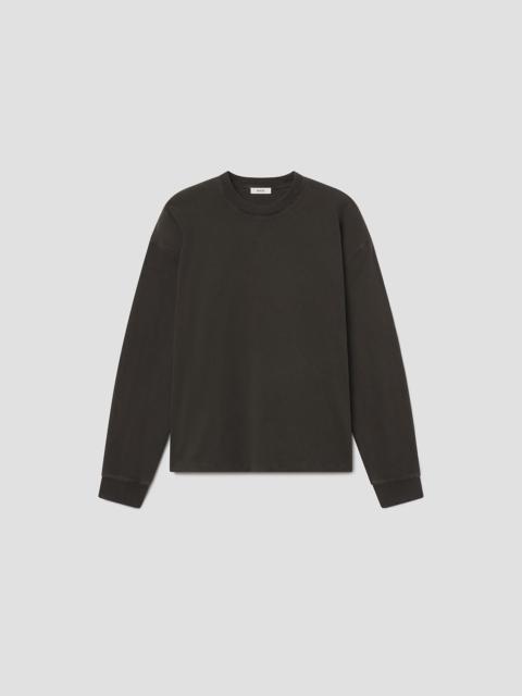 AGOLDE ASHA LONG SLEEVE MOCK NECK TEE IN FRACTURE