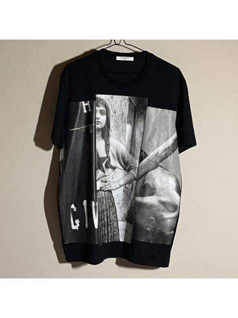 Givenchy Givenchy Oversized Black Statement T-shirt with Paneled Graphic