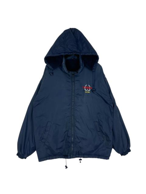 Vintage - Tommy Hilfiger Windbreaker Jacket Embroidered Logo Hoodie