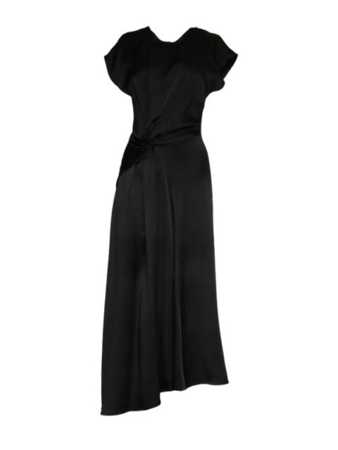 Victoria Beckham Aria Twist Waist Dress in Black