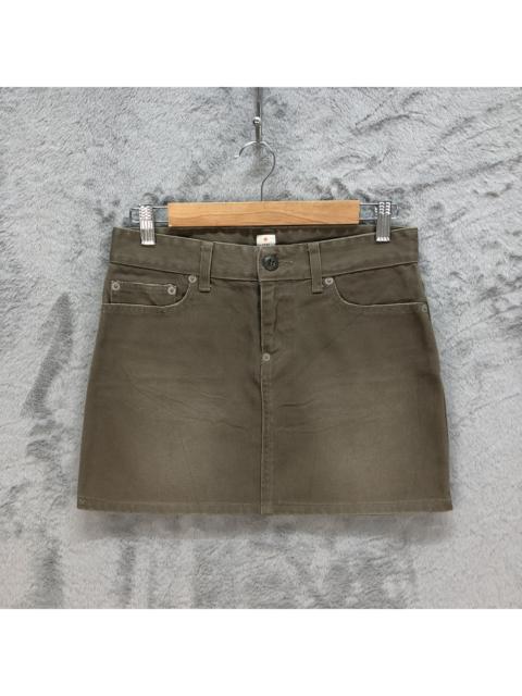 Other Designers Head Porter - HEAD PORTER PLUS DENIM BROWN MINI SKIRTS #6066-216