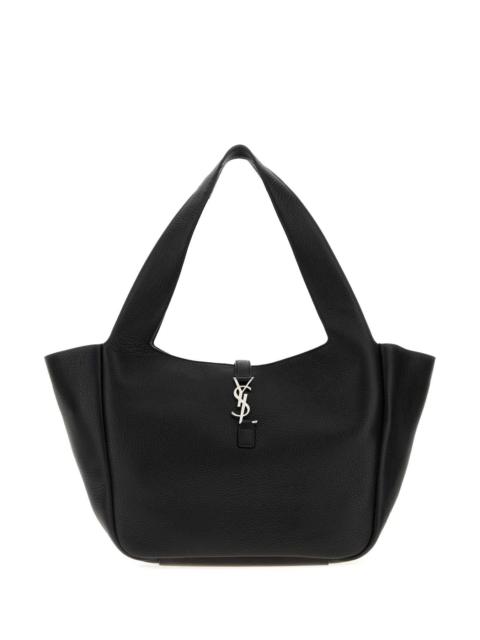 SAINT LAURENT Saint Laurent Women Black Leather Bea Shopping Bag