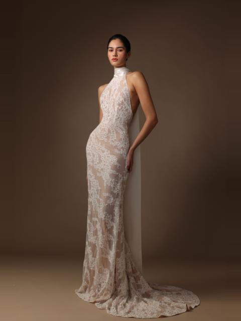SAU LEE ANDREA LACE GOWN
