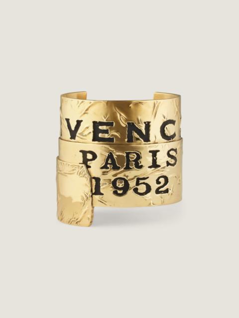Givenchy GIVENCHY TAPE CUFF IN METAL AND ENAMEL