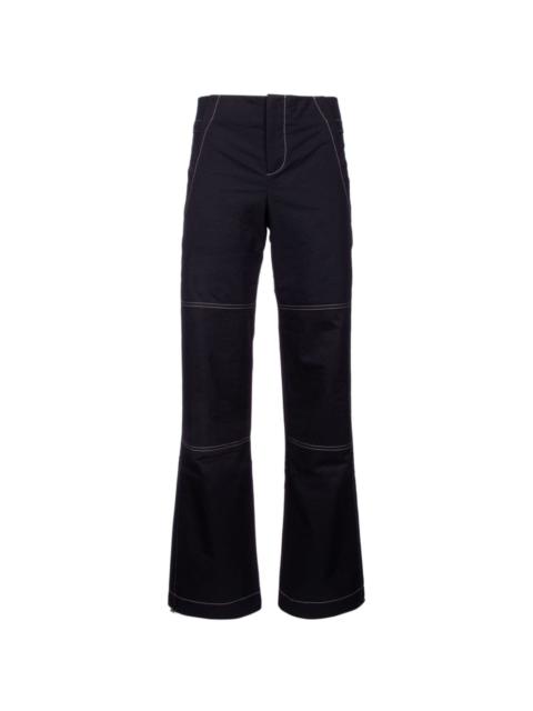 Yuzefi panelled flared trousers