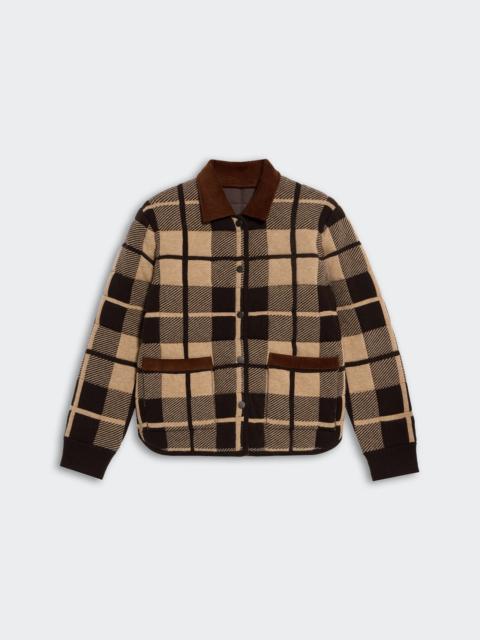 GUEST IN RESIDENCE Quilted Plaid Liner Jacket