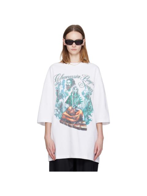 WILLY CHAVARRIA White 'Chavarria Prayer Services' Northsider T-shirt