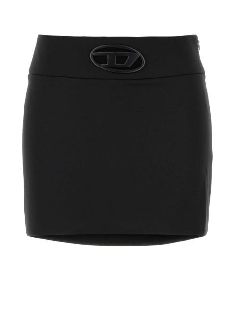 Diesel Diesel Women Black Stretch Polyester Blend O-Dixy Mini Skirt