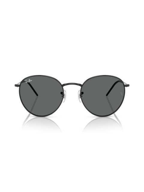 Ray-Ban Ray-Ban Reverse Phantos 55mm Round Sunglasses in Black at Nordstrom