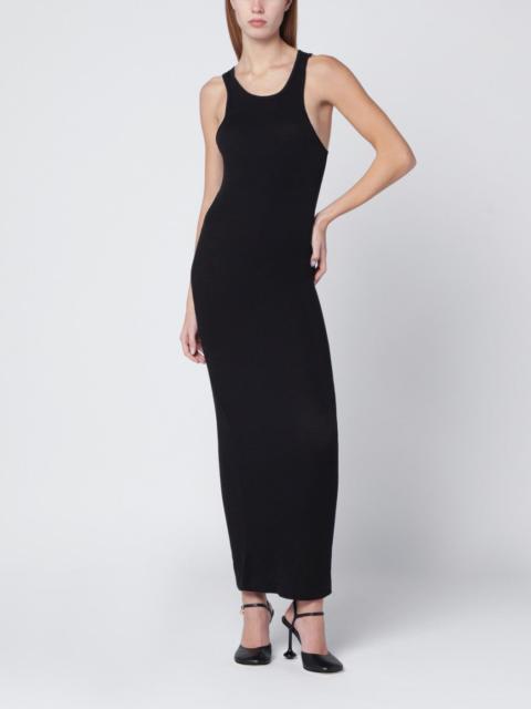 entire studios Black sleeveless cotton-blend dress