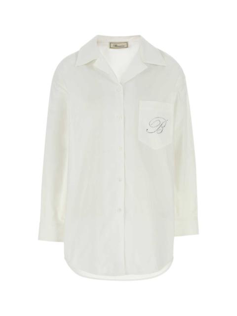 Blumarine Blumarine Women White Poplin Oversize Shirt