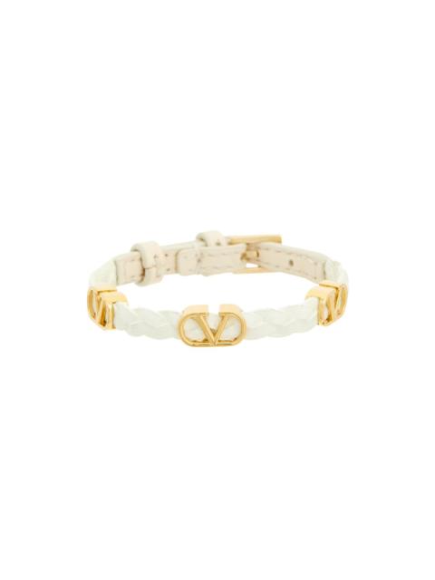 Valentino Valentino VLogo Signature Leather Bracelet