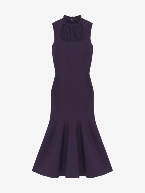 Alexander McQueen Lace Panel Midi Dress