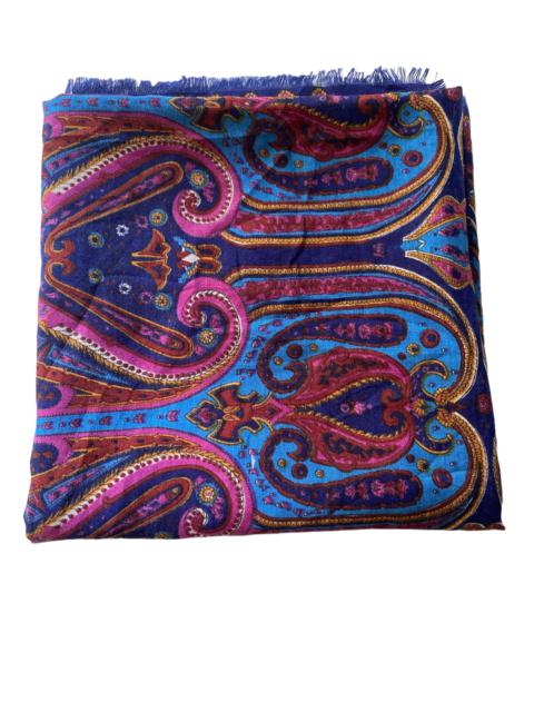 Other Designers Vintage- Vintage Japanese Paisley Wool Scarf 