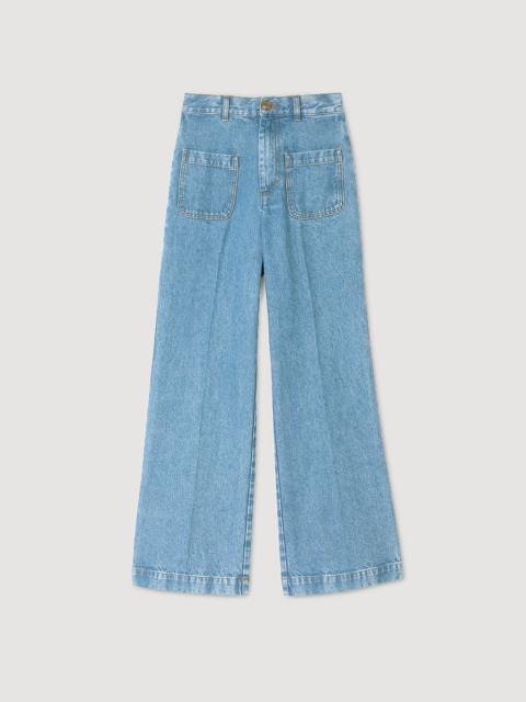 Sandro WIDE-LEG HIGH-RISE JEANS