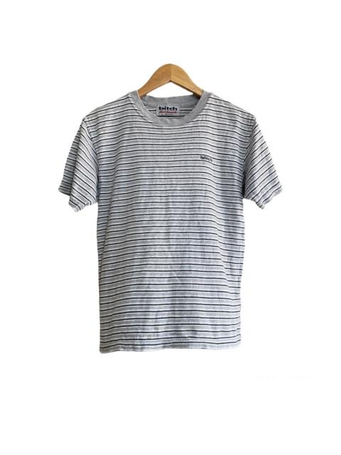 Other Designers Vintage - 90s Bitch Skateboards Striped Shirt